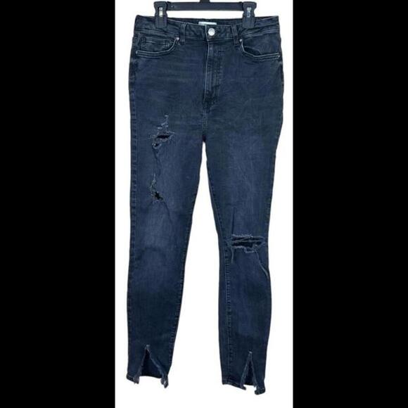 Forever 21 Jeans Women’s Black Skinny‎ Distressed Pockets Size 29 - Picture 1 of 2